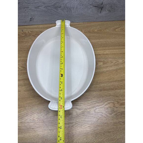 Vintage LE CREUSET #36 Brown Au Gratin Oval Open Baking Dish Enamel Cast Iron - Picture 5 of 7